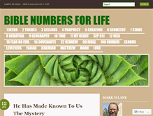 Tablet Screenshot of biblenumbersforlife.com